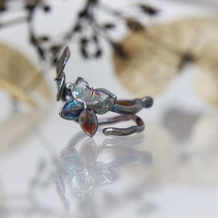 Fleur de Magique Silver Ring, Hydrangea, фото 2